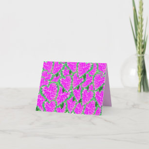 Tarjeta de nota doblada : Planta tropical