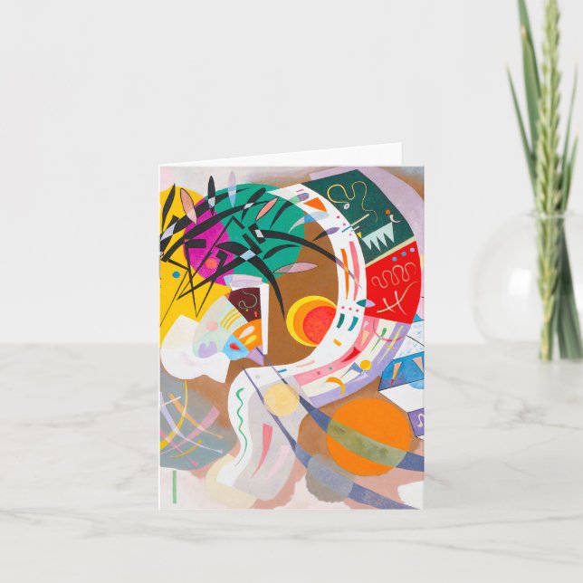 Tarjeta de nota dominante de la curva de Kandinsky (Anverso)