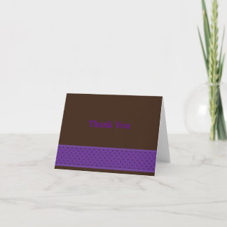 Tarjeta de nota DotStrip-Violeta/Marrón