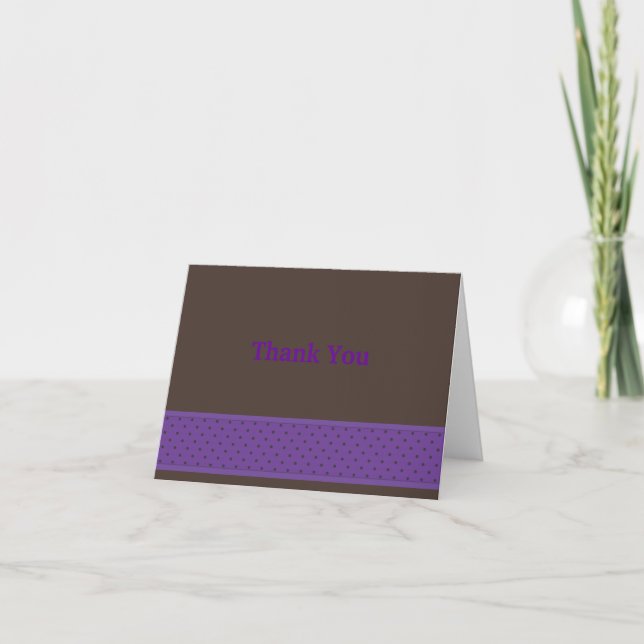 Tarjeta de nota DotStrip-Violeta/Marrón (Anverso)