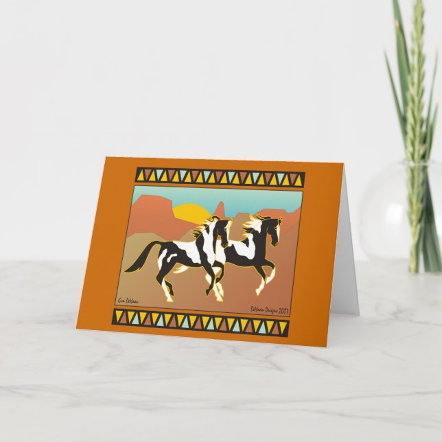 Tarjeta de Nota Ecuestre Southwest Spirit (Anverso)
