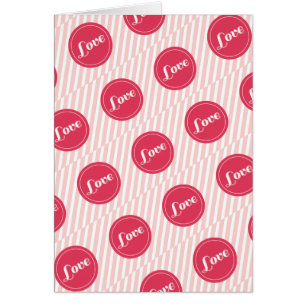 Tarjeta de nota El día de San Valentín de las fran
