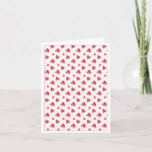 Tarjeta de nota El día de San Valentín MINI HEARTS