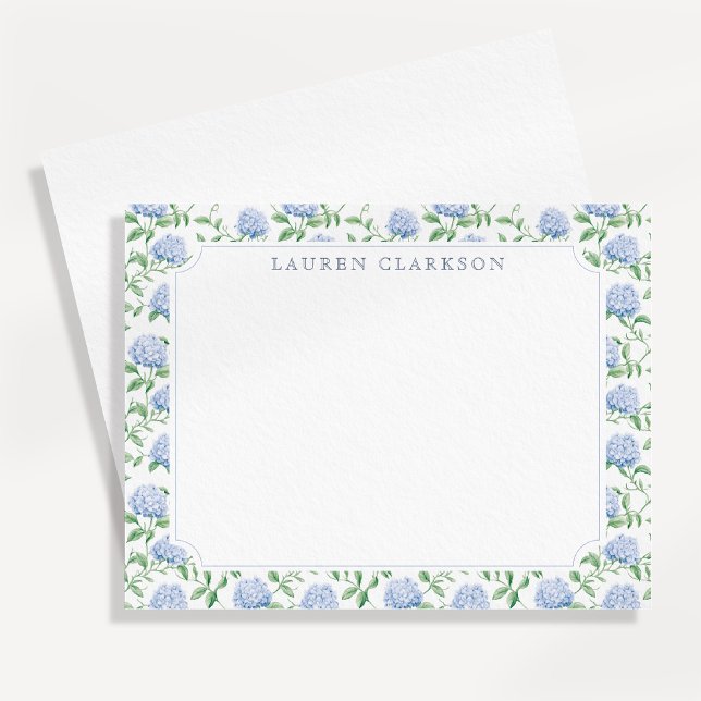 Tarjeta de nota elegante con borde de jardín de Ho (Subido por el creador)