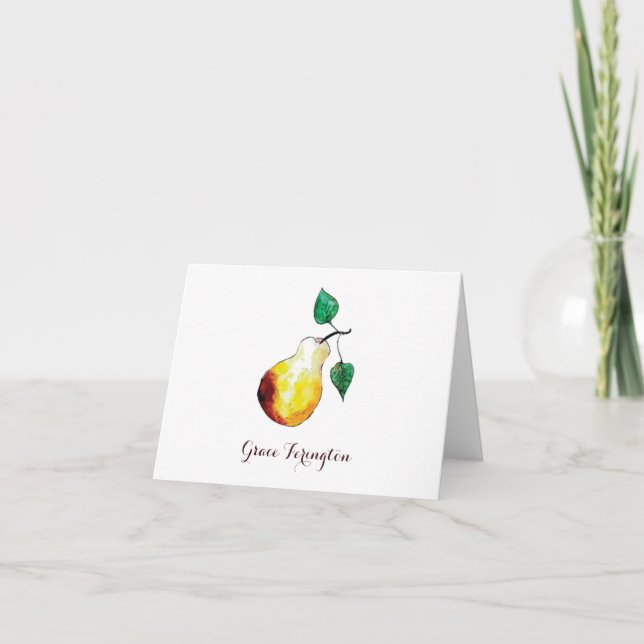 Tarjeta de Nota Elegante de Oro de Cosecha Dorada (Anverso)