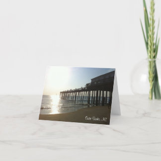 Tarjeta de nota - embarcadero en Outer Banks, NC