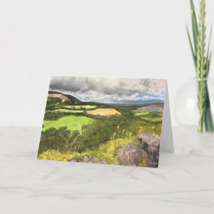 Tarjeta de nota en blanco 5 x 7" campo de Clare