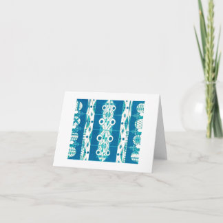 Tarjeta de nota en blanco (art déco/manta del