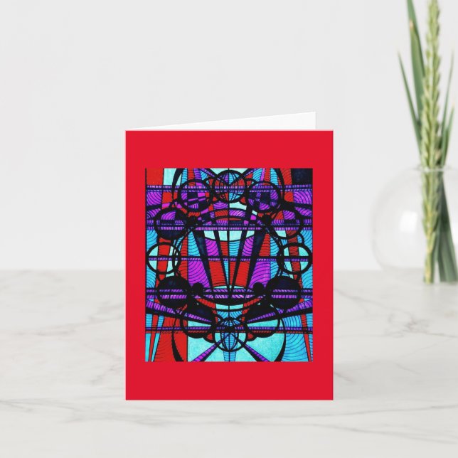 Tarjeta de nota en blanco (Art Deco/Steampunk) (Anverso)