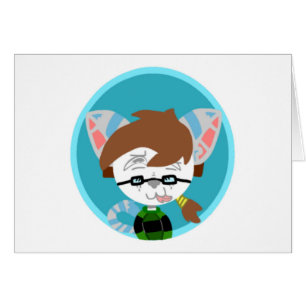 Tarjeta de nota en blanco de AnonoCat