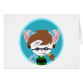 Tarjeta de nota en blanco de AnonoCat