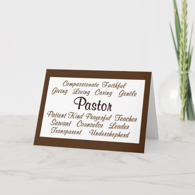 Tarjeta de nota en blanco de atributos de pastor (Anverso)