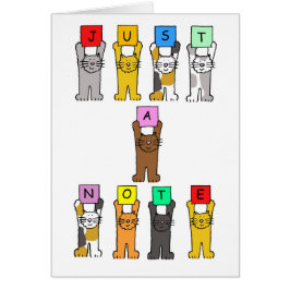 Tarjeta de nota en blanco de Cat Lover