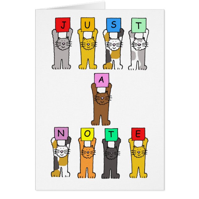 Tarjeta de nota en blanco de Cat Lover (Frente)