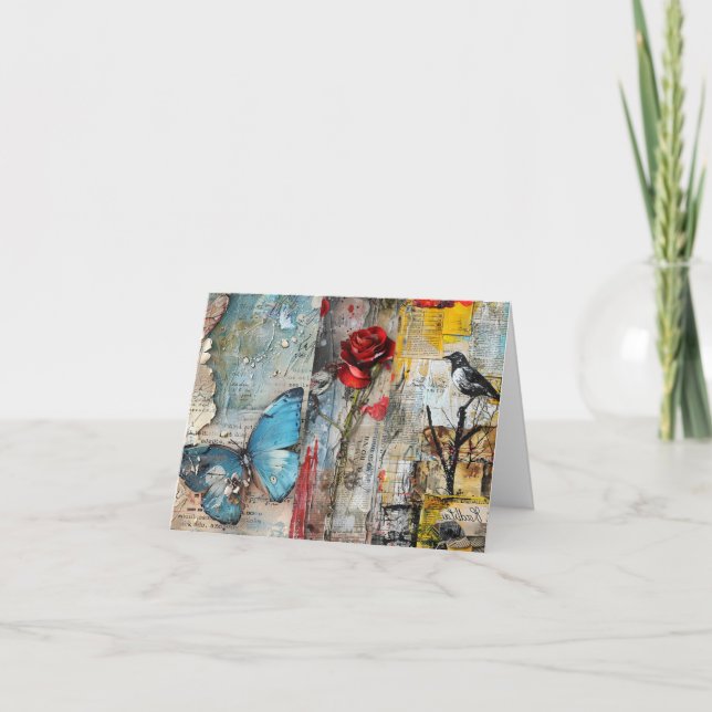 Tarjeta de nota en blanco de colección de arte abs (Anverso)