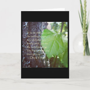 Tarjeta de nota en blanco de estímulo