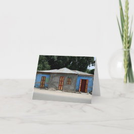 Tarjeta de nota en blanco de Haití