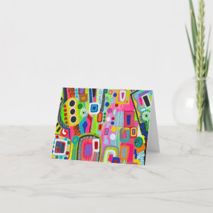 Tarjeta de nota en blanco de Happy Place
