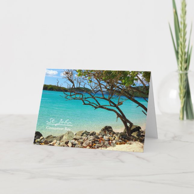 Tarjeta de nota en blanco de la bahía de St. John  (Anverso)