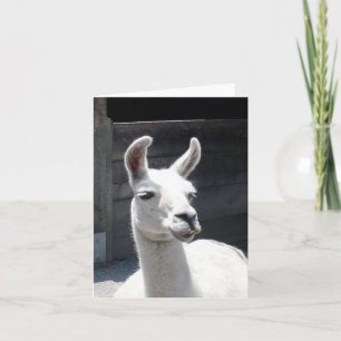 Tarjeta de nota en blanco de llama sonriente