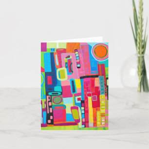 Tarjeta de nota en blanco de llamada de casa