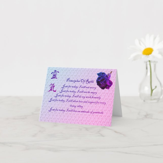 Tarjeta De Nota En Blanco De Los Principios Y Símb (Planta pequeña)