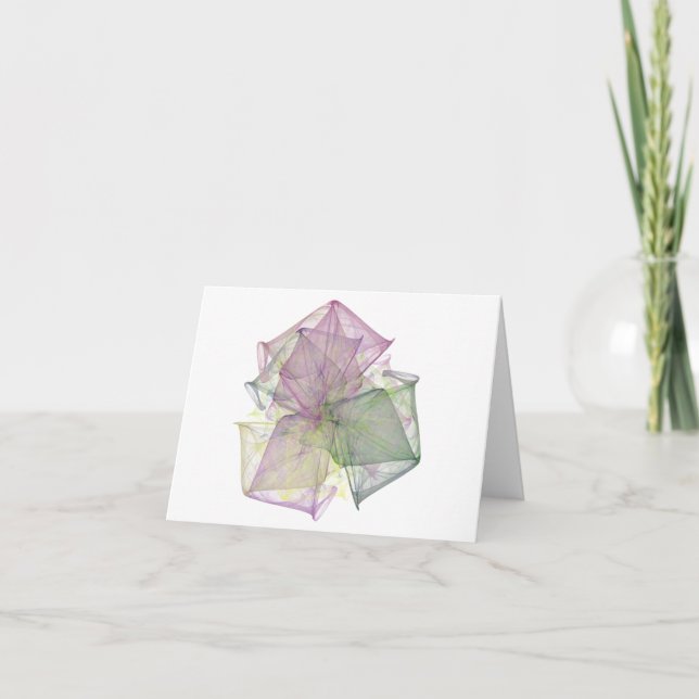 Tarjeta de nota EN BLANCO de Origami (Anverso)