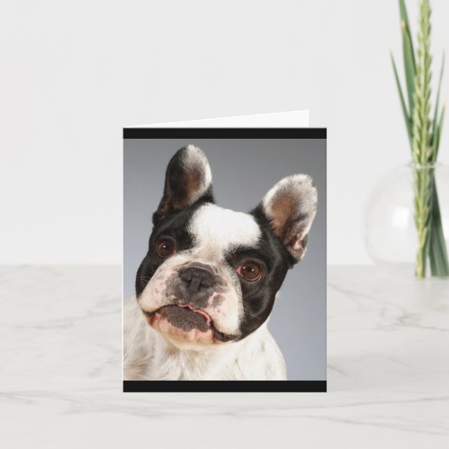 Tarjeta de nota en blanco de perro de cachorro de  (Anverso)