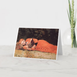Tarjeta de nota en blanco del arte de Winslow Home