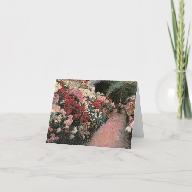 Tarjeta de nota en blanco del Bella Artes floral (Anverso)