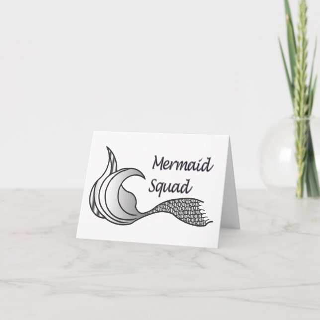 Tarjeta de nota en blanco del escuadrón de sirenas (Anverso)