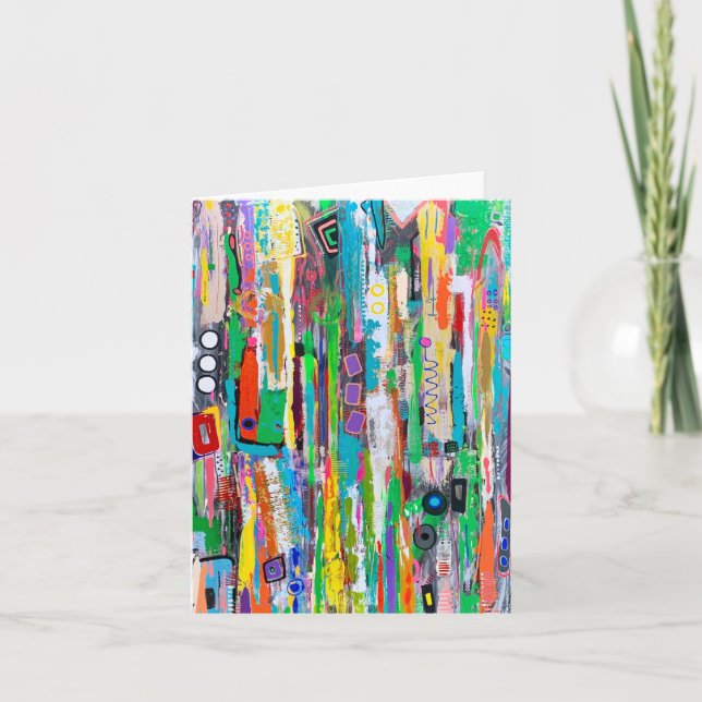 Tarjeta de nota en blanco del hombre de cohete (Anverso)