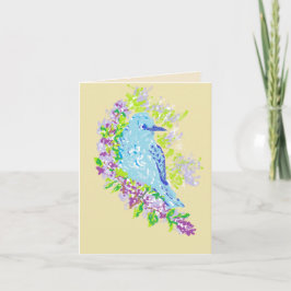 Tarjeta de nota en blanco dentro