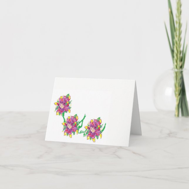 Tarjeta de nota en blanco dentro de /Asiatic Lily (Anverso)