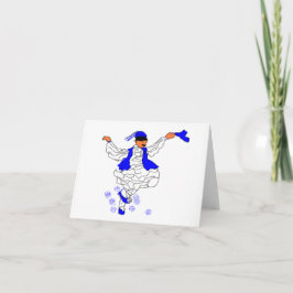 Tarjeta de nota en blanco dentro de la zona de eva