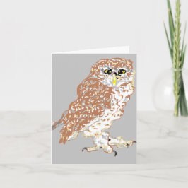 Tarjeta de nota en blanco dentro de /Owl