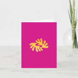 Tarjeta de nota en blanco para African Adinkra (Pe