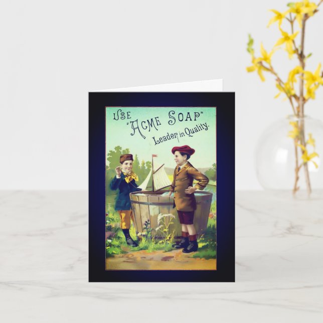 Tarjeta de nota en blanco para anuncio de jabón de (flor amarilla)