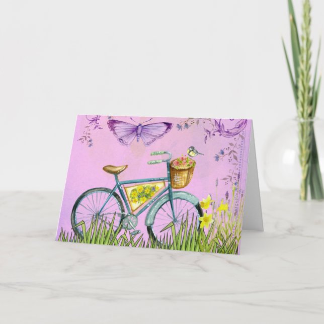 Tarjeta de nota en blanco para la bicicleta P23A (Anverso)