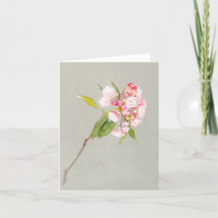 Tarjeta de nota en blanco para Mountain Laurel Blo