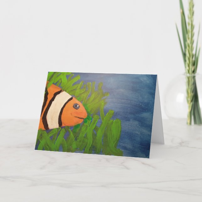Tarjeta de nota en blanco para pintura acrílica de (Anverso)