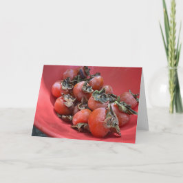 Tarjeta de nota en blanco Persimmons