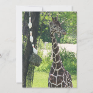 Tarjeta de nota en blanco - Personalizable - Giraf