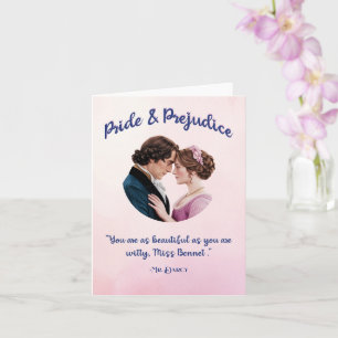 Tarjeta de nota en blanco Pride & Prejudice