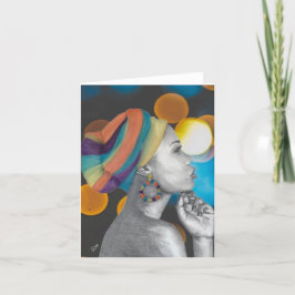 Tarjeta de nota en blanco QUEENCONFIDENCE