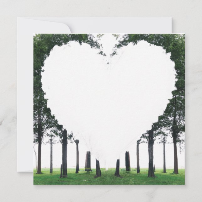 Tarjeta de nota en blanco Rustic Tree Of Life Hear (Anverso)