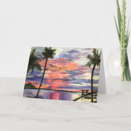 Tarjeta de nota en blanco "Sebastian Sunrise"