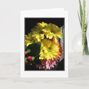 Tarjeta de nota en blanco "Summer Bouquet in Sunli