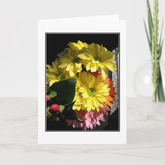 Tarjeta de nota en blanco "Summer Bouquet in Sunli