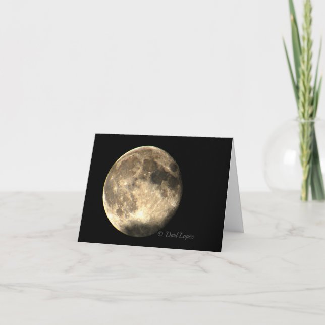 Tarjeta de nota en blanco Super Moon (Anverso)